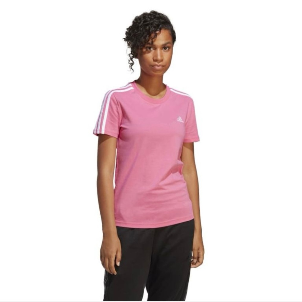 Adidas Pink Short Sleeve Cotton T-Shirt